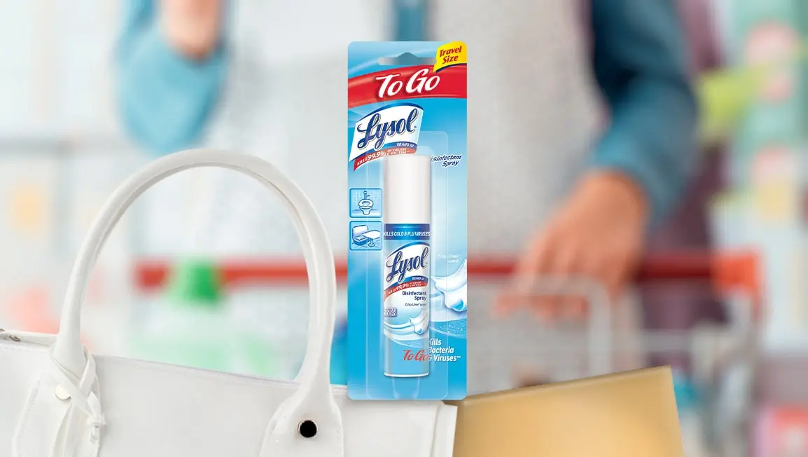 Lysol To Go Disinfectant Spray, Fresh Linen Scent, 1 oz