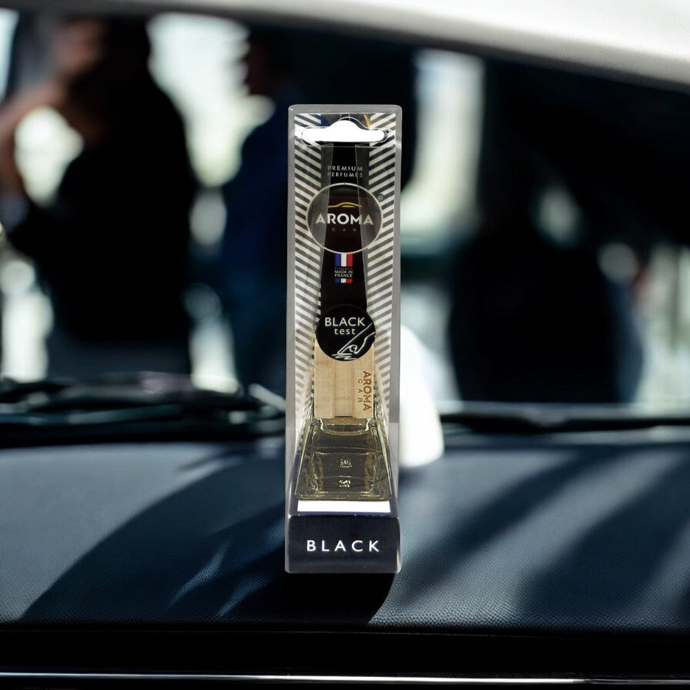 معطر هواء للسيارة وود اند جلاس بريستيج بلاك من اروما كار - 7 مل