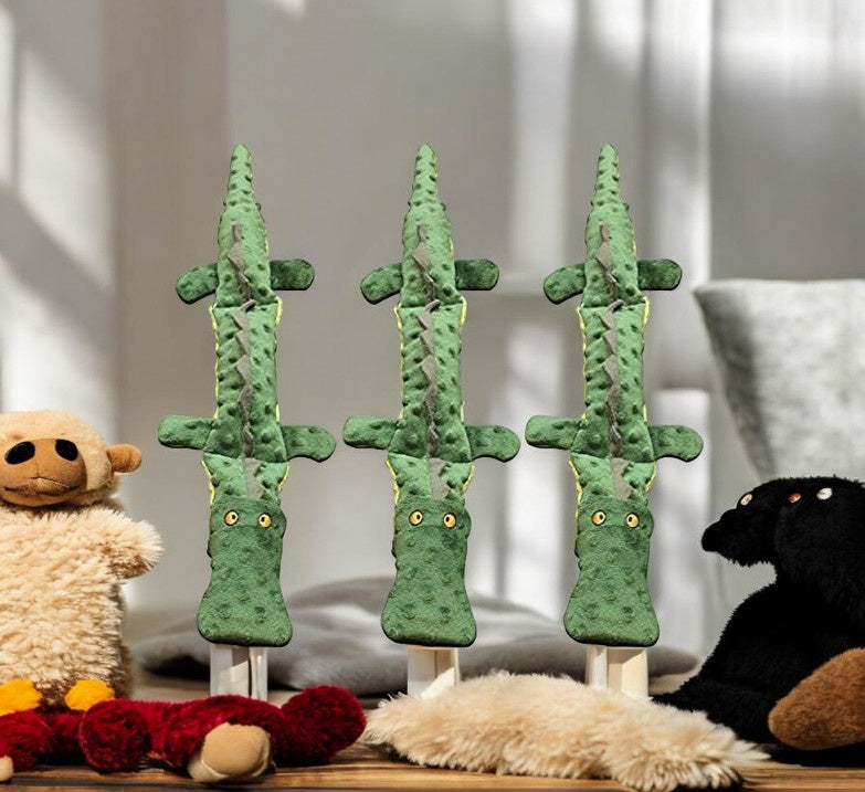 لعبة التمساح سكينيز اكستريم للكلاب من سبوت، 25 بوصة، 3 قطع - أخضر