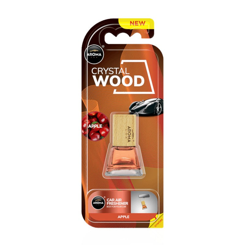 معطر هواء كريستال وود برائحة التفاح من اروما كار - 7 مل