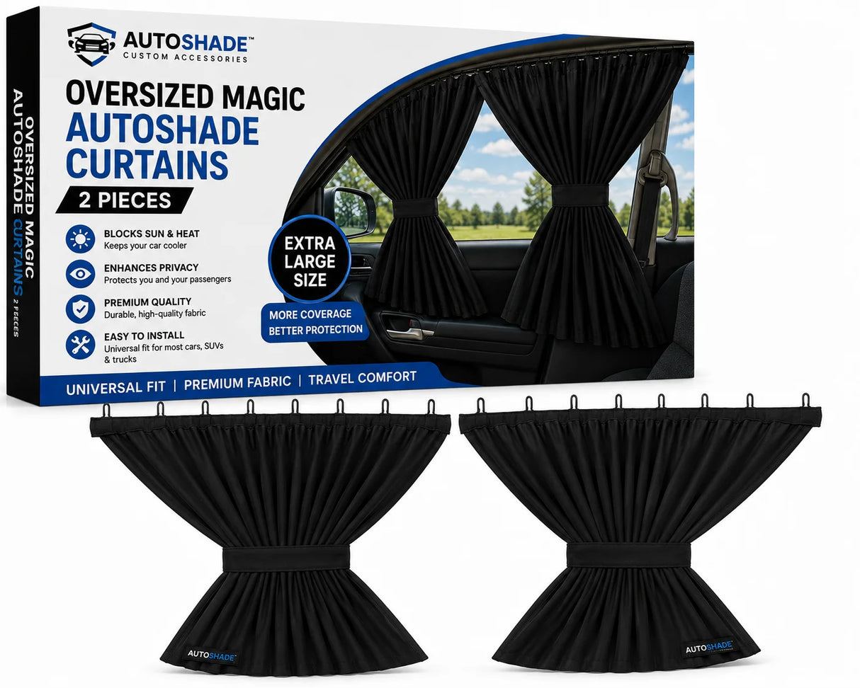 Custom Accessories Oversized Magic Autoshade Curtains – 2 Pieces