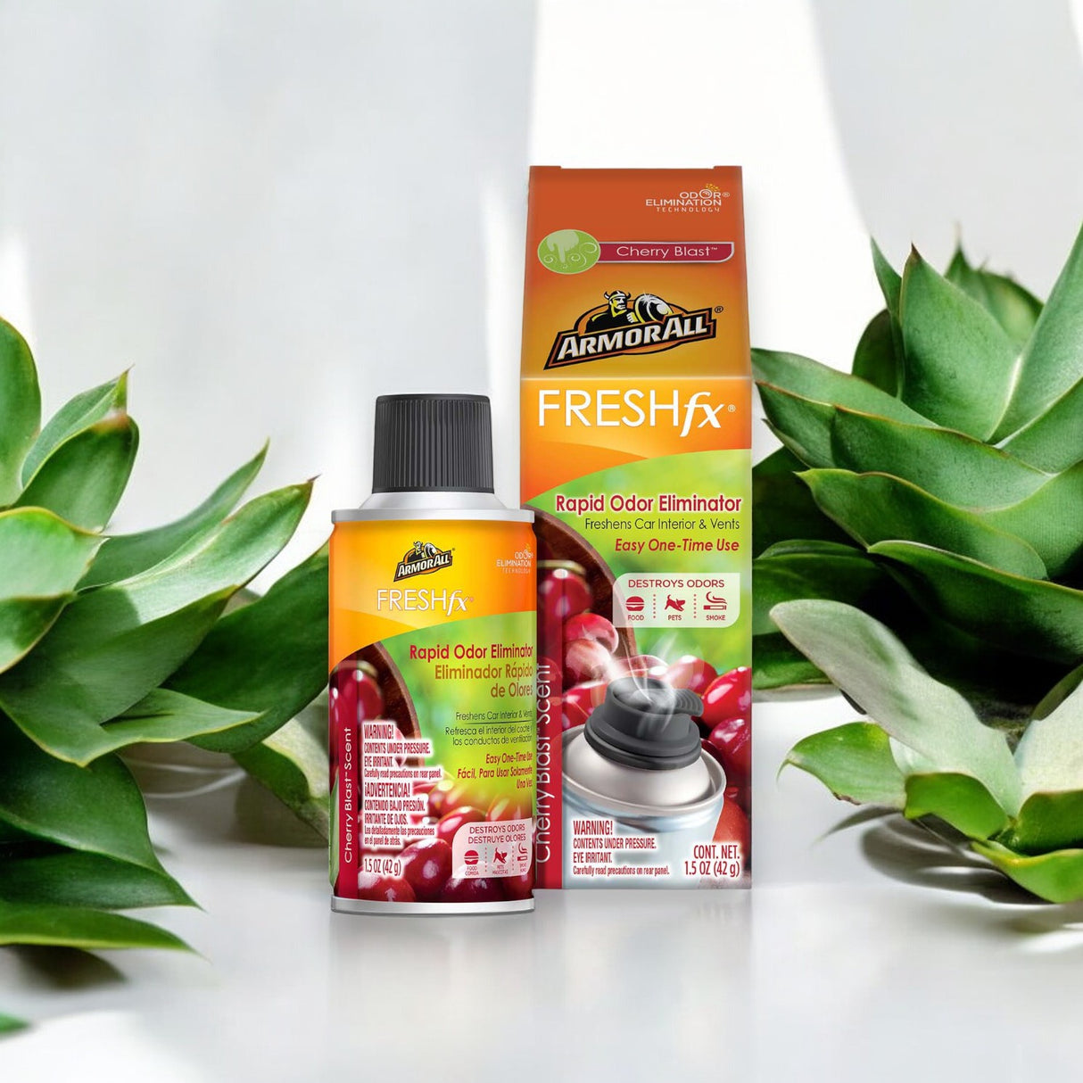 بخاخ مزيل لرائحة السيارة فريش اف اكس برائحة شيري بلاست من ارمور اول - 42 جرام