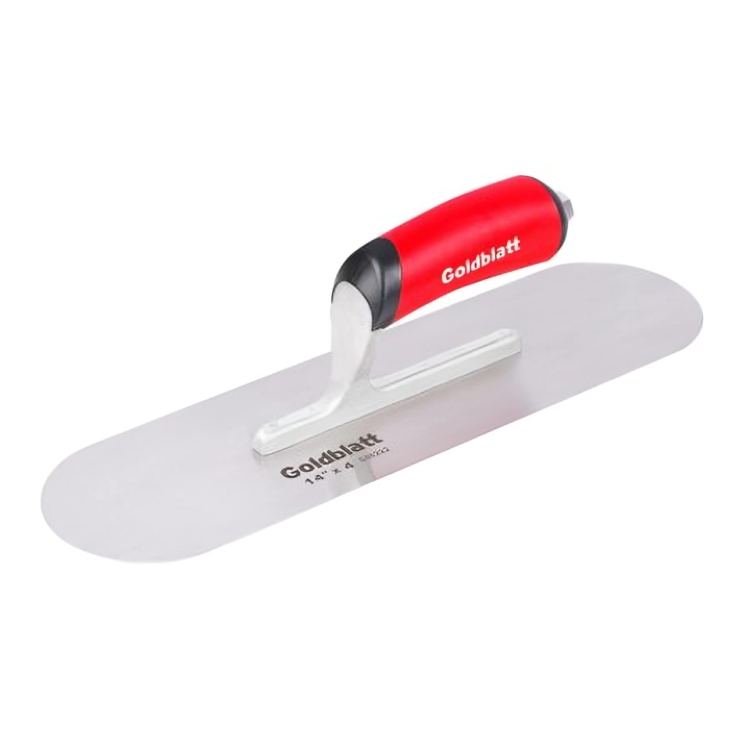 Goldblatt Plastic Handle Pool Scoop, 16x4-1/2" - Silver and Red