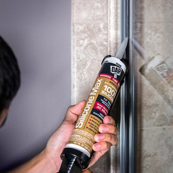 Dab Max Premium Silicone Sealant for Kitchen and Bathroom, Clear, 10.1 oz