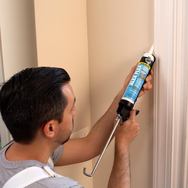 Dab Alex Flex Latex Glue for Interior Finishes and Insulation, White, 10.1 oz