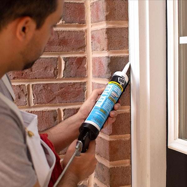 Dab Alex Flex Latex Glue for Interior Finishes and Insulation, White, 10.1 oz