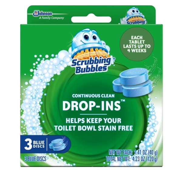 Drop In Automatic Toilet Bowl Cleaner Blue 3Pk