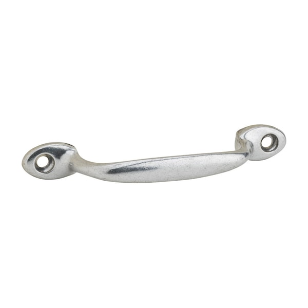 National Hardware Zinc Door Handle, 4-3/4", Silver