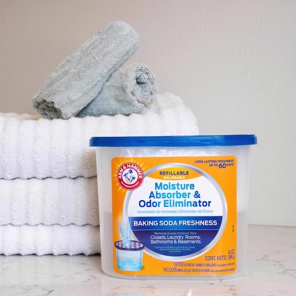 مزيل الروائح آرم آند هامر ممتص الرطوبة ومكافح الروائح الكريهه، بدون رائحة سعة 14 أونصة