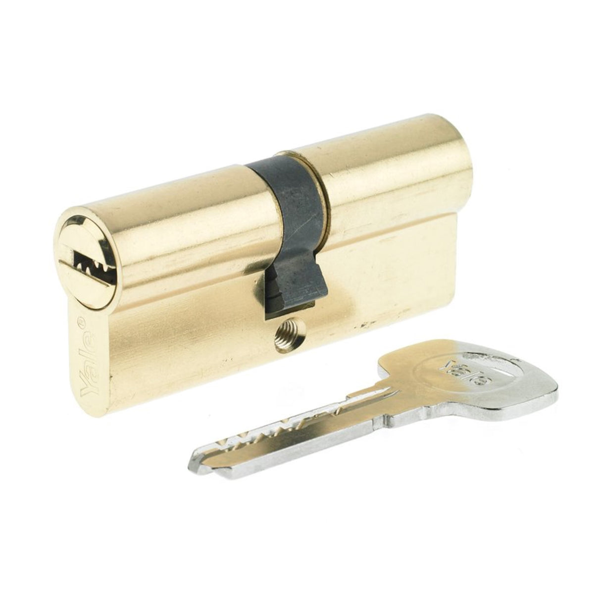 Yale 1000 Series 80mm Antique Brass Double Euro Cylinder