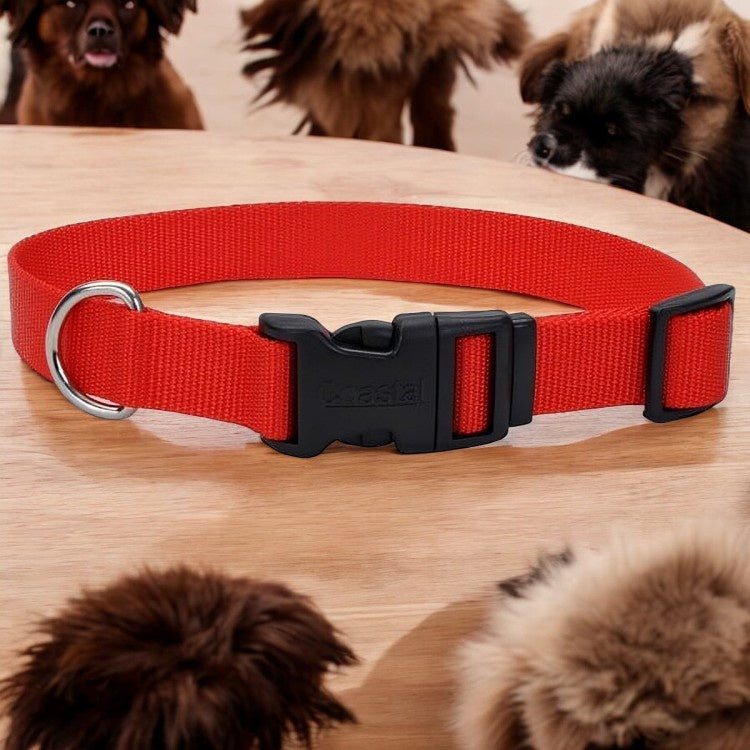 PE 1x26 RED Dog Collar