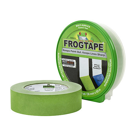 Frog Tape Medium Strength Painter's Tape, Green, 0.94" Wide x 60 Yards