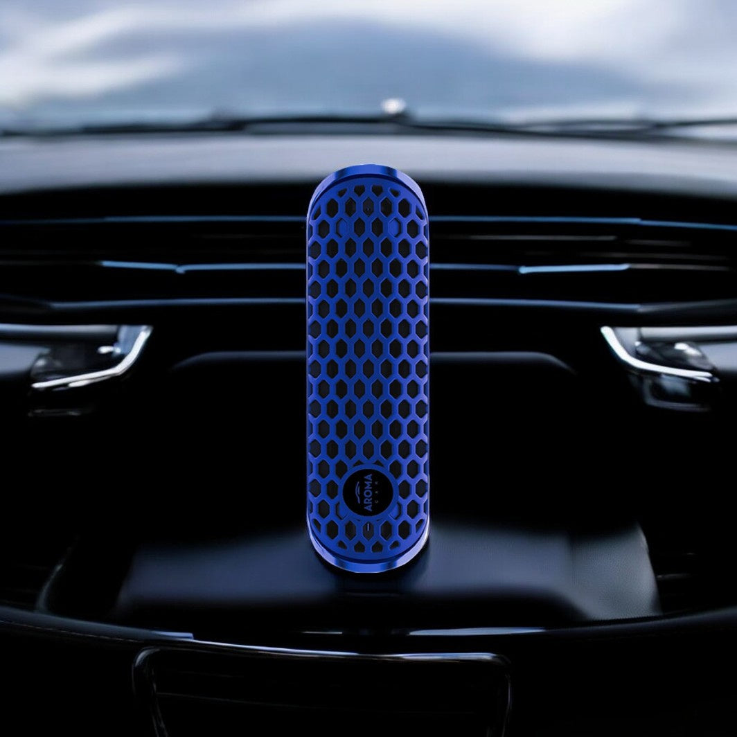 معطر هواء من البوليمر للسيارة سداسي برائحة نيو كار مع مشبك تهوية من اروما كار - 10 قطع