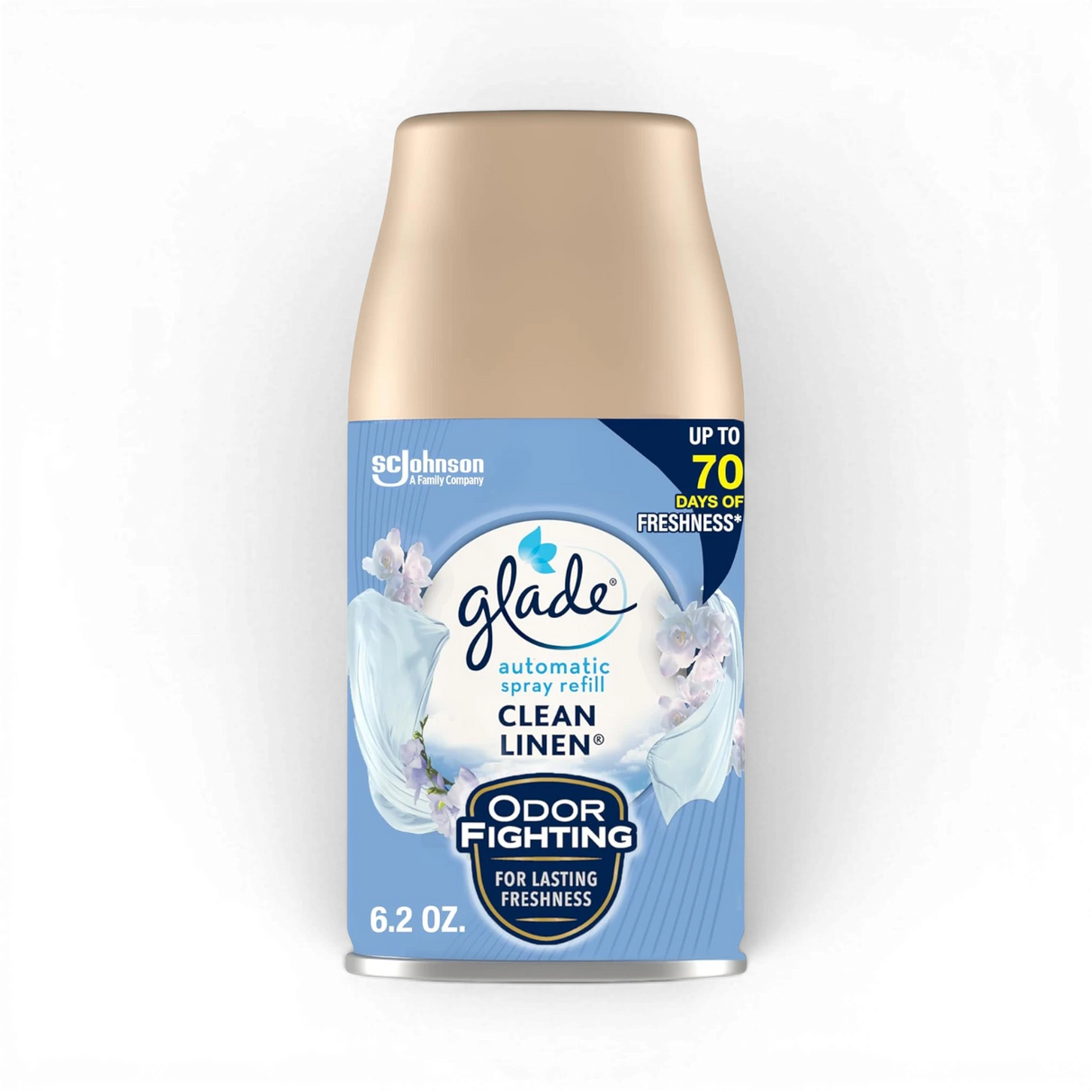 Glade Automatic Spray Refill Air Freshener for Home and Bathroom Clean Linen - 6.2 Oz