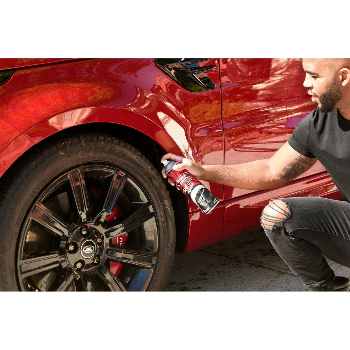 سبراي لتلميع الاطارات رطب شديد اللمعان من بلاك ماجيك - 411 جرام