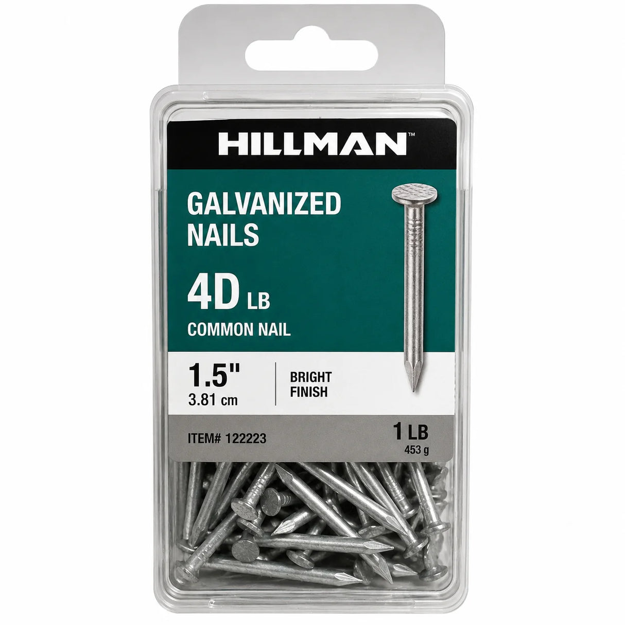 Hillman Galvanized 4D LB Nail - 1.5 Inch