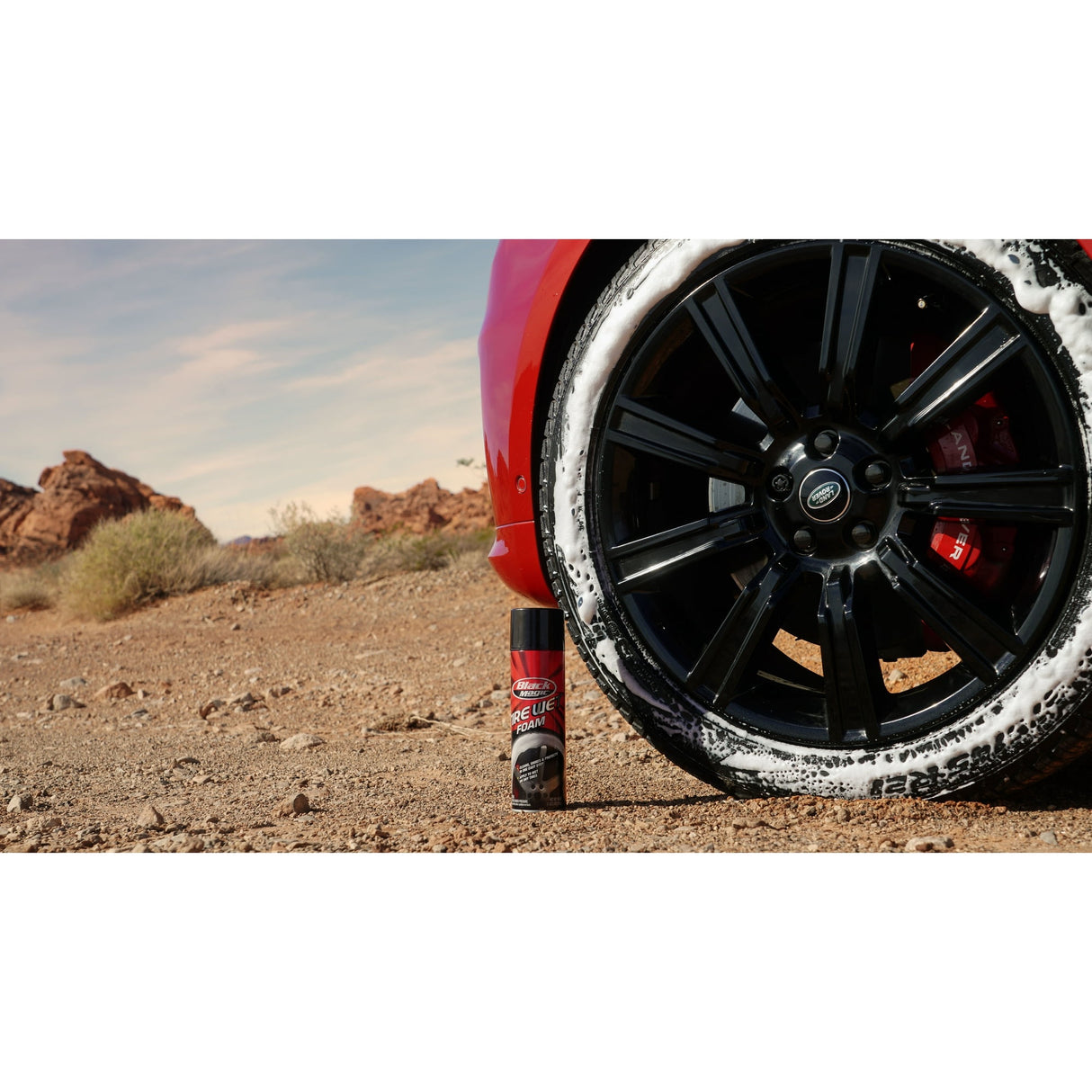 فوم تنظيف الاطارات رطب لمعان طبيعي من بلاك ماجيك - 510 جرام