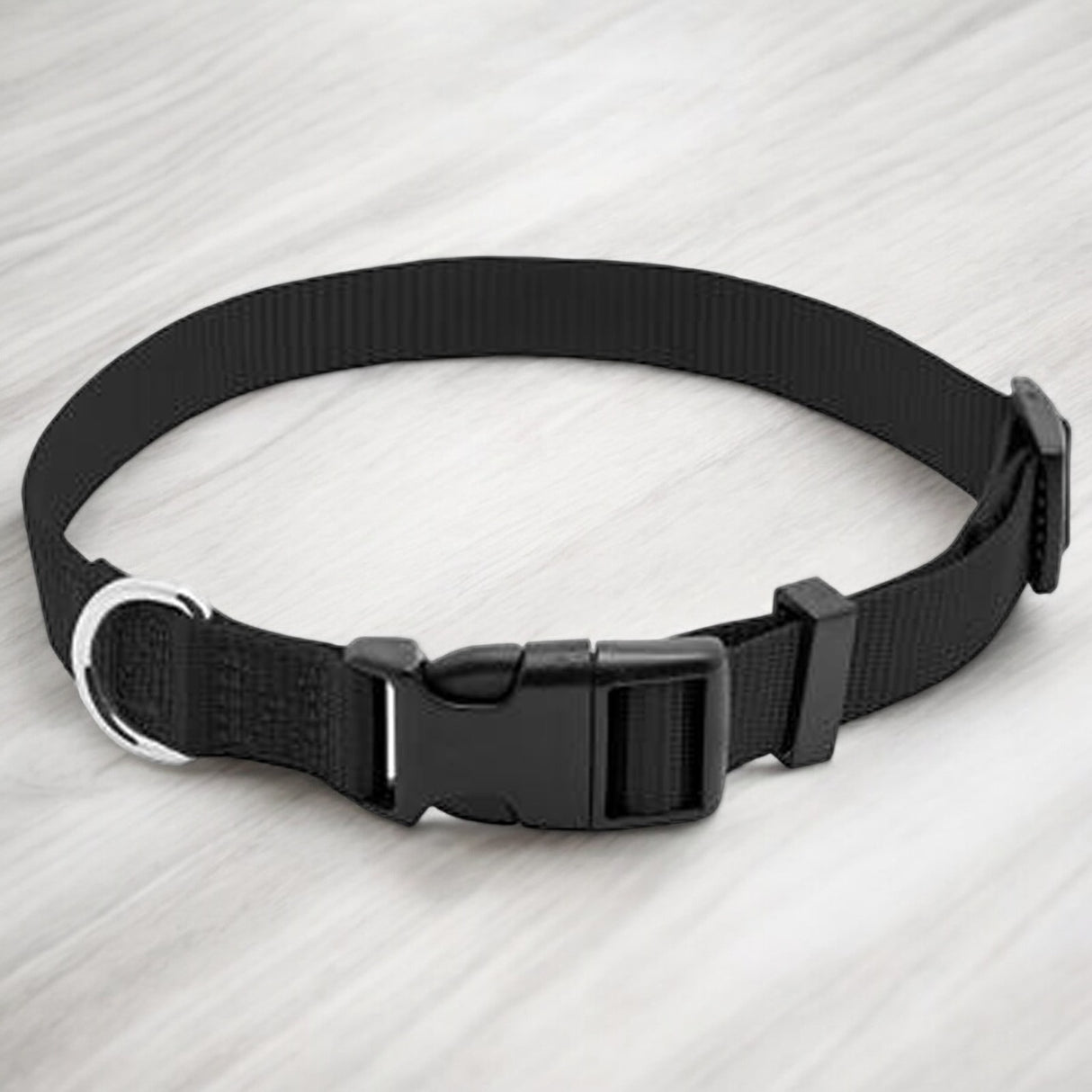 PE 1x26 BLK Dog Collar