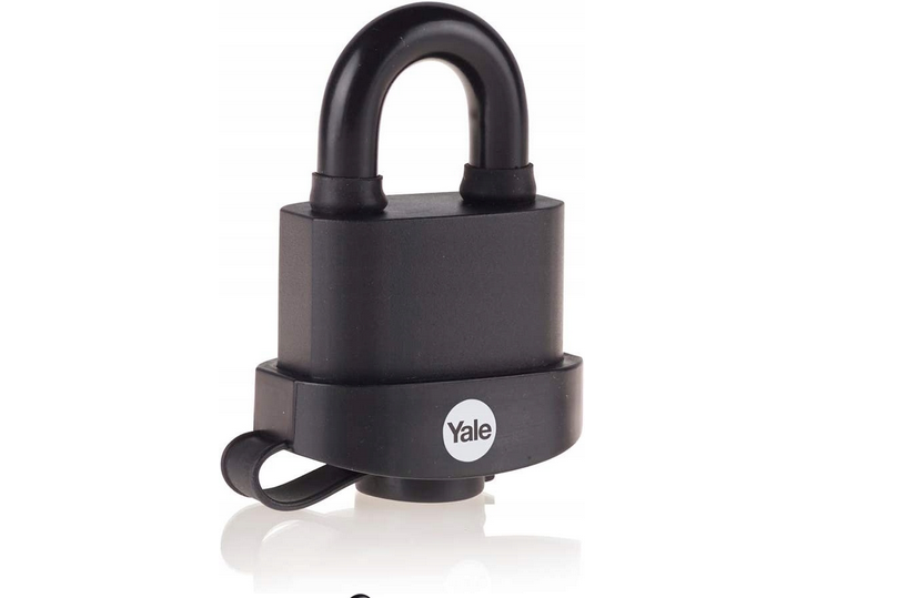 Yale Weatherproof Padlock 51 mm Black PVC