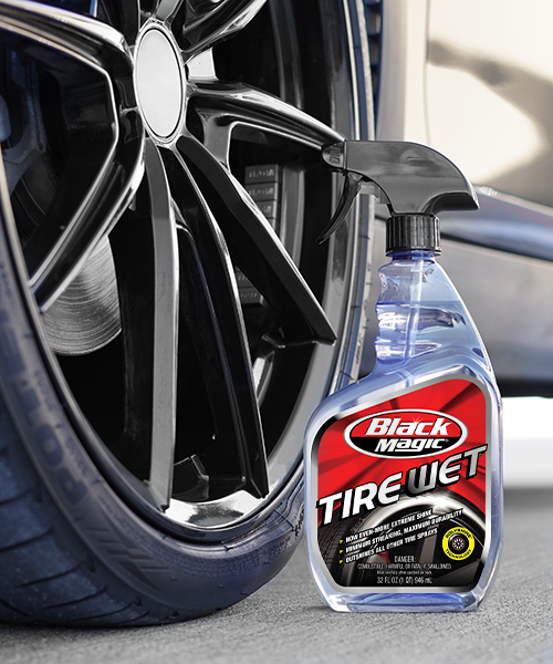 سبراي تنظيف الاطارات رطب من بلاك ماجيك - 680 مل