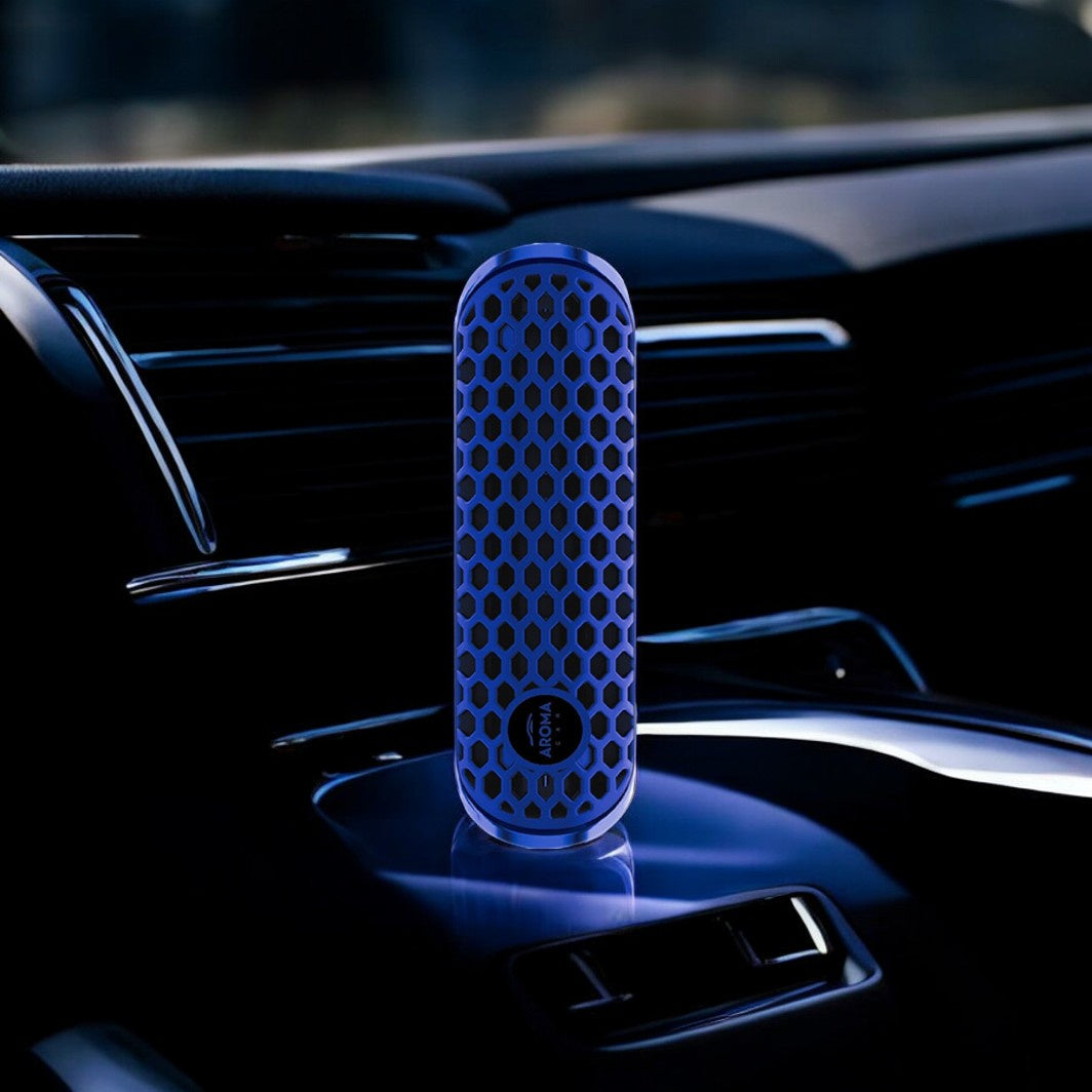 معطر هواء من البوليمر للسيارة سداسي برائحة نيو كار مع مشبك تهوية من اروما كار - 10 قطع