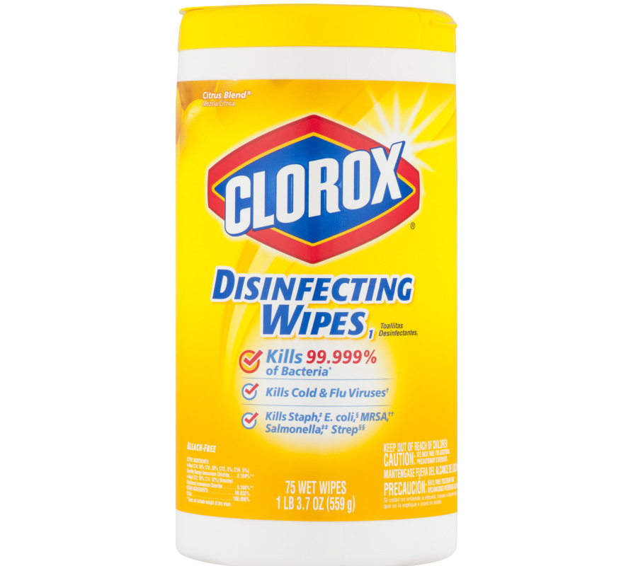 75CT Clorox Lemon Wipes