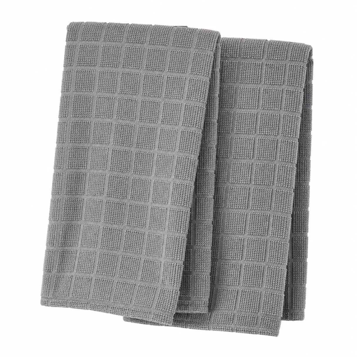 MoKitchen Nana Dish Towel Set, 2 Pieces, Grey - Standard Size