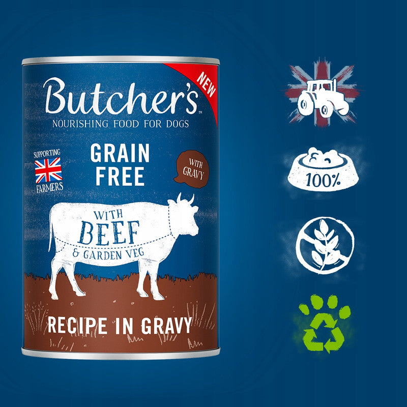 طعام للكلاب بوتشرز بطعم اللحم - 400 جرام-2