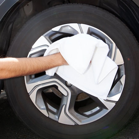 فوط تلميع من هوبكينز 11 X 17 بوصة 6 قطعة أبيض