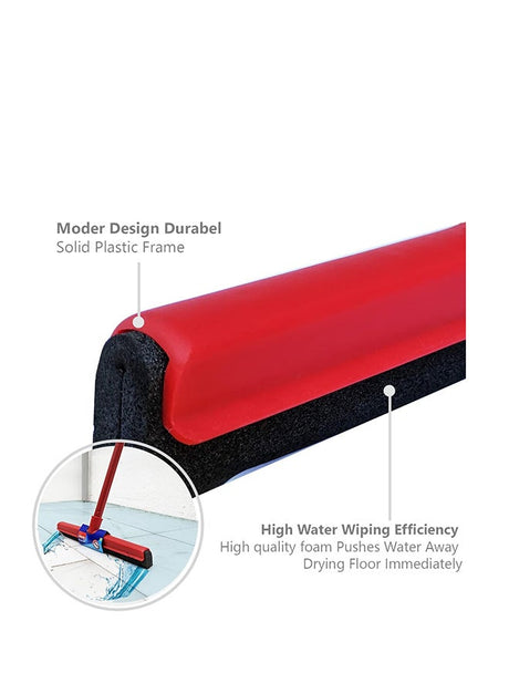 Vileda Classic Floor Mop with Stick, 52cm - Red