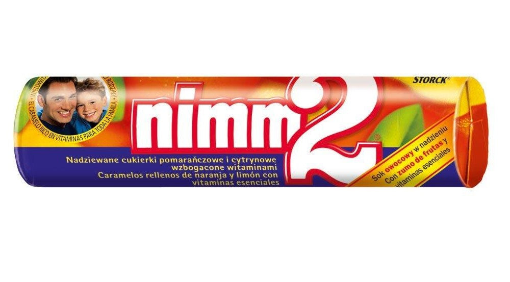 ستورك نيم2 حلوى محشوة بطعم عصير الفواكه، 50 جم - متعددة الالوان