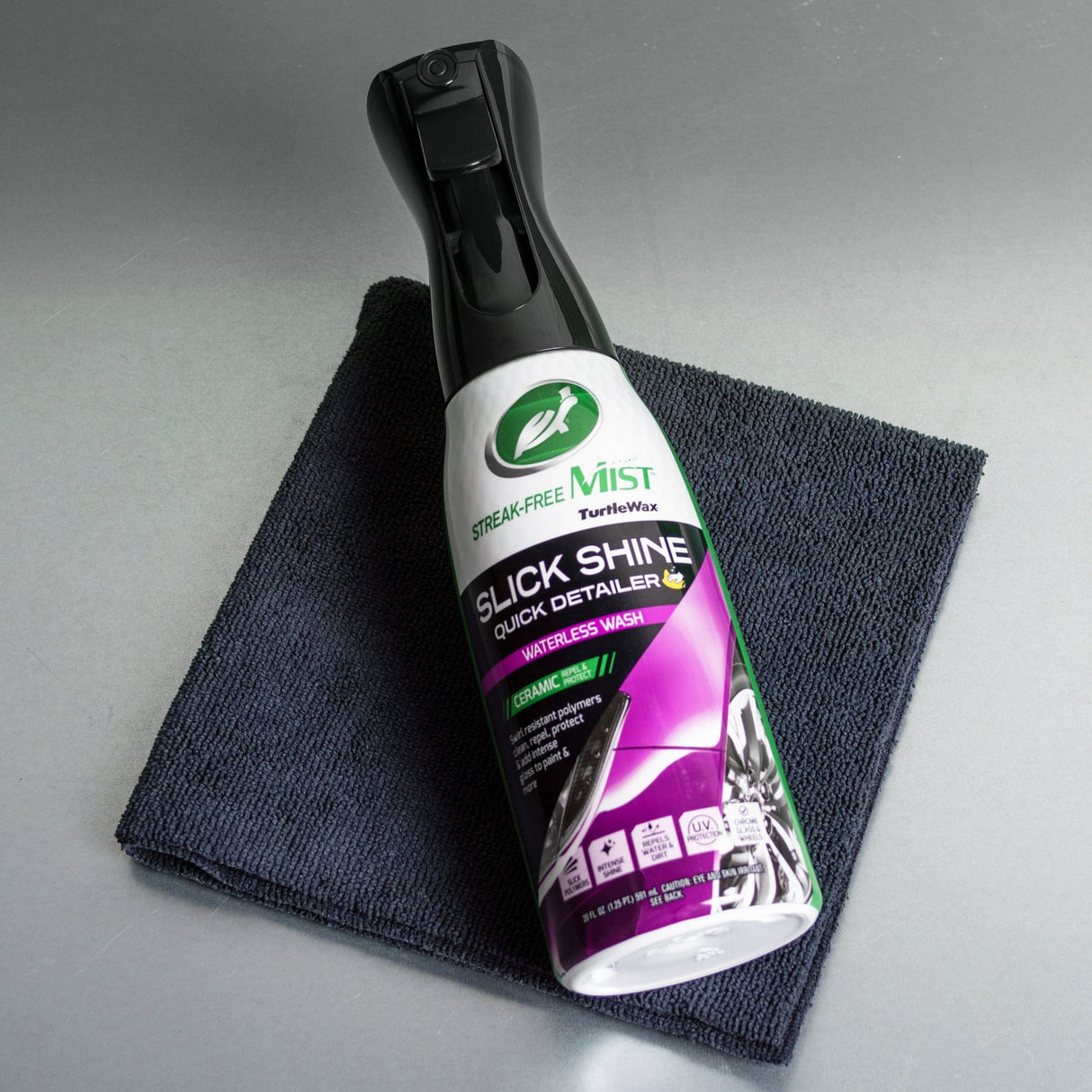 بخاخ غسول للسيارة بدون ماء سليك شاين كويك ديتيلر من تيرتل واكس - 591 مل