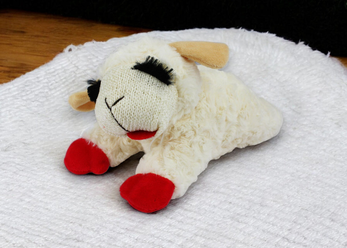 10" Lamb Chop Dog Toy