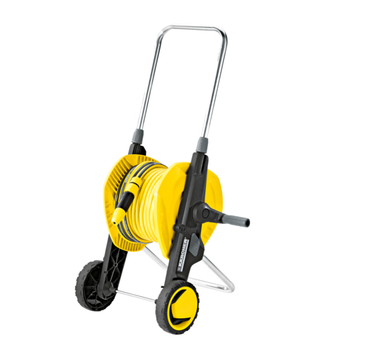 Karcher Compact Hose Trolley with Height Adjustable Handle, 1/2", 20m - Yellow