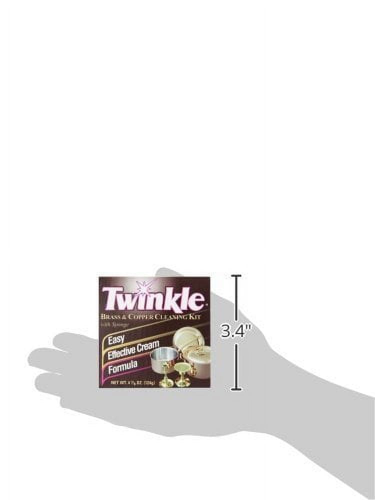 مجموعة كريم تنظيف النحاس و النحاس الاصفر من توينكل مع اسفنجة، 4.4 أونصة