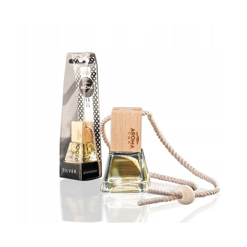 Aroma Woody Prestige Car Air Freshener Card, 7ml - Silver