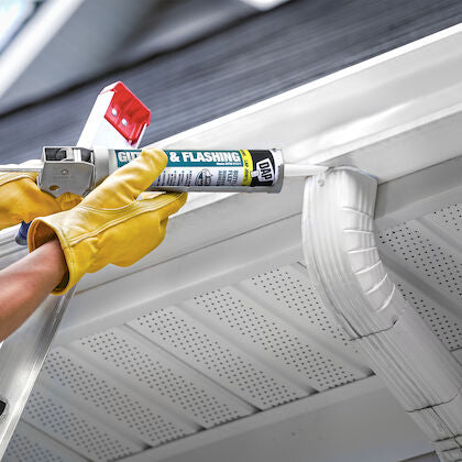 Dab Glue for Insulation and Crack Sealing, Aluminum Gray, 10.1 oz