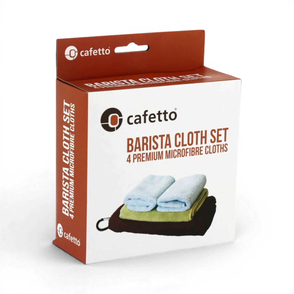 CAFETTO Microfibre Cleaning Cloths - (Clip Cloth Brown)