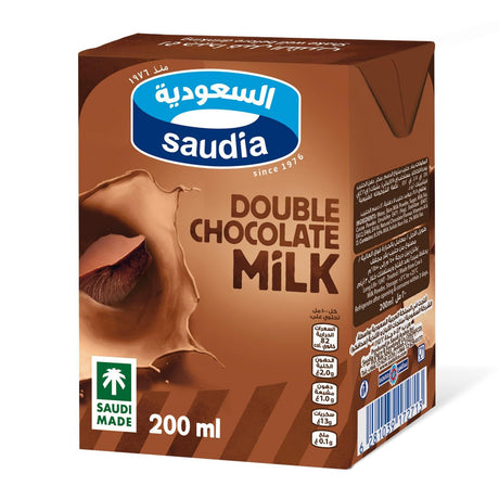 حليب السعودية بطعم الشوكولاته دبل - 200 مل