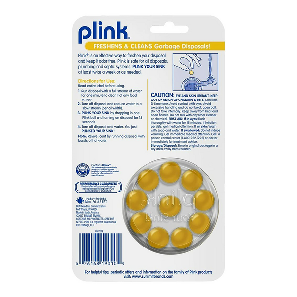 منظف ومزيل الروائح من بلينك برائحة الليمون المنعش، 10 قطع