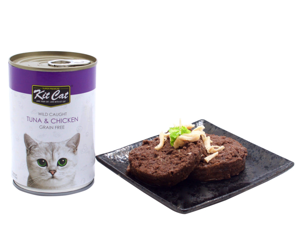 طعام للقطط كيت كات بطعم التونة البرية ودجاج - 400 جرام-2