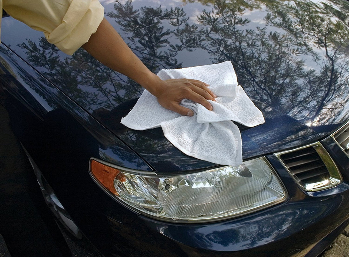 فوطة تيري من هوبكينز 12 قطعة أبيض