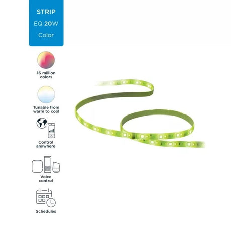 Wiz Wi-Fi LED Strip Light, 2m, 1600 Lumens - Green