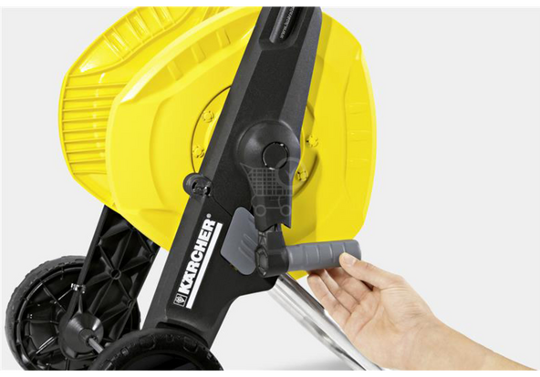 Karcher Compact Hose Trolley with Height Adjustable Handle, 1/2", 20m - Yellow