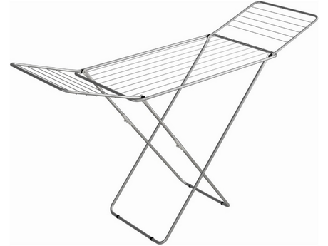 Vileda Smile Foldable Clothes Drying Rack, 18m - White