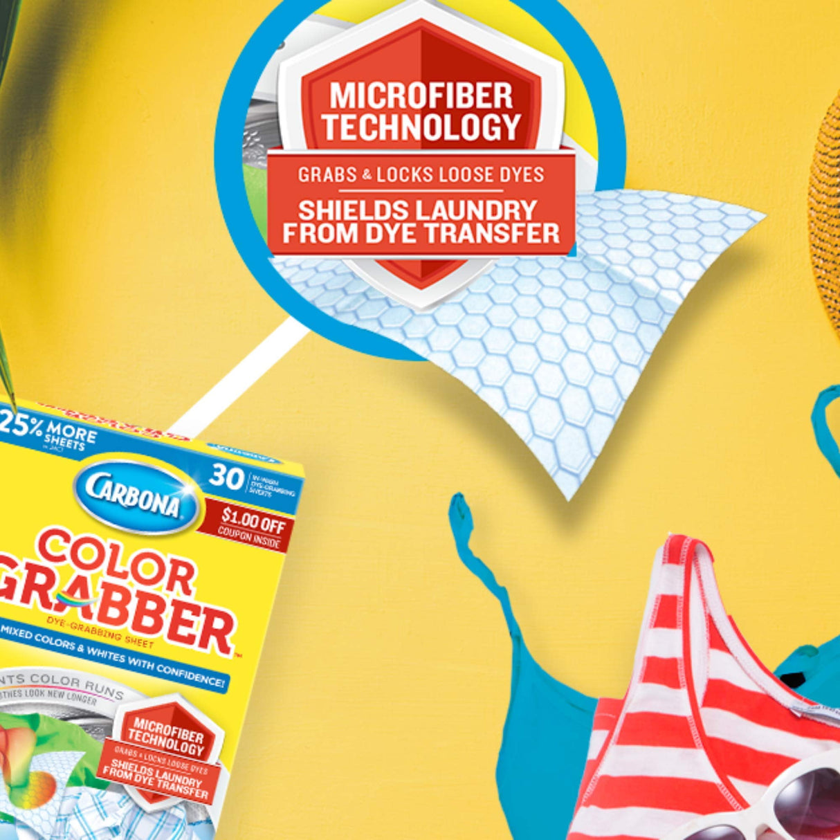 مناديل كاربونا كولور آند ديرت جرابر للاستخدام مرة واحدة، عبوة من 30 قطعة