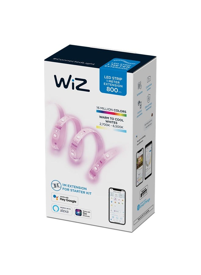 Wiz Smart WiFi LED Strip Light, 800 Lumens, 1 Meter, 40 Watt, Pink - Model 922-65