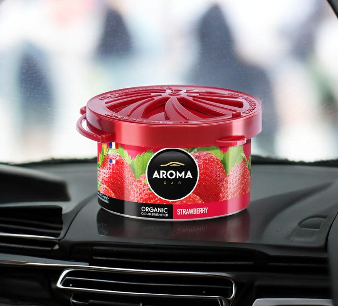 معطر هواء للسيارة اورجانيك برائحة الفراولة من اورما كار - 40 جرام