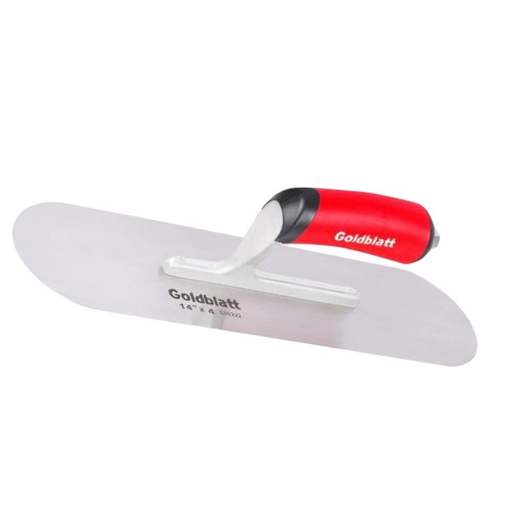 Goldblatt Plastic Handle Pool Scoop, 16x4-1/2" - Silver and Red