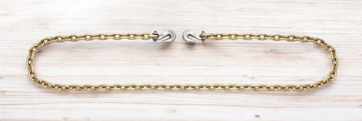 سلسلة ربط كامبل مع خطاف تثبيت، 3/8 بوصة × 20 قدمًا